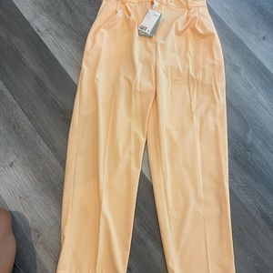 H&M orange dress pants